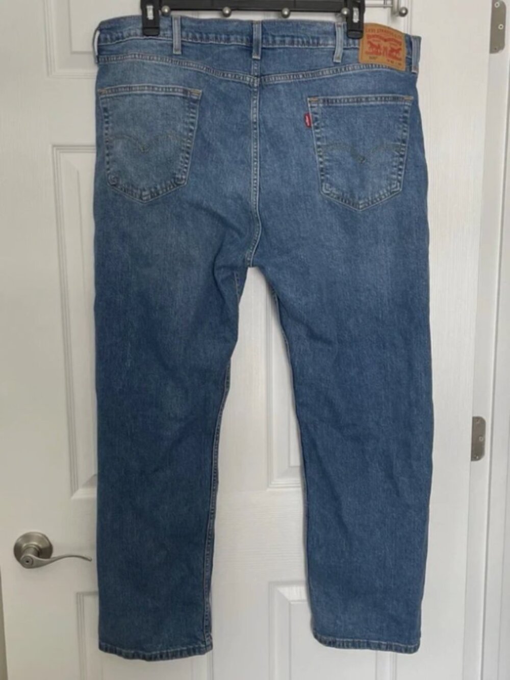 Levi 505 blue jeans 42x30 traditional Americana workwear - Picture 4 of 7